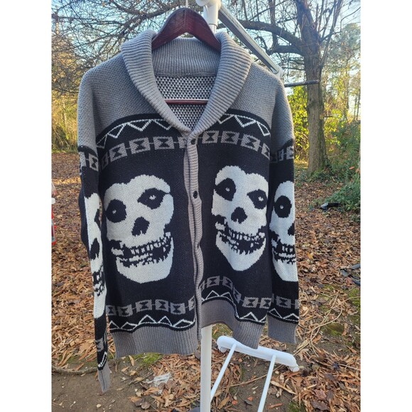 Misfits Cardigan Sweater XL - Picture 8 of 10